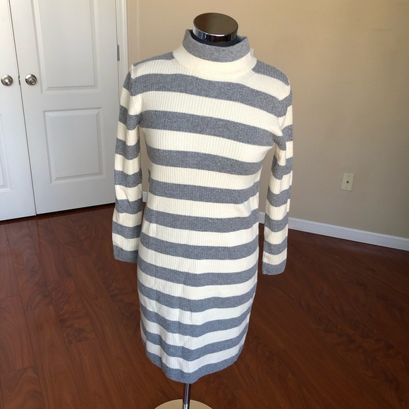 J. Crew Dresses & Skirts - J. Crew Petite Striped Turtleneck Sweater Dress
